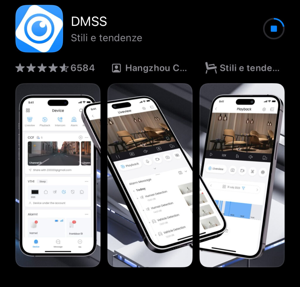 scaricare App per Aggiungere nvr xvr dahua su App DMSS